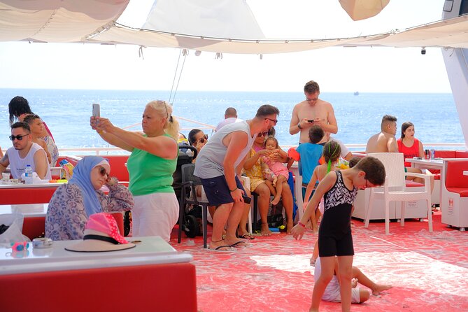 Alanya Boat Trip w/Unlimited Drinks & Lunch (Free Hotel Transfer) - Swimming near Cleopatra Beach