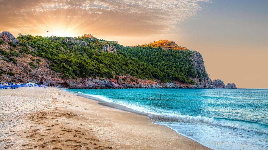 Alanya: Catamaran Boat Trip with Sunbathing and Swimming - Passing Cleopatra Beach