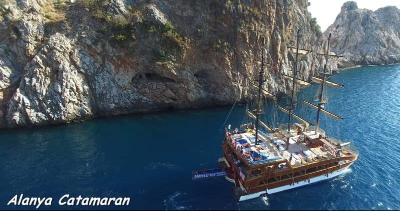 Alanya: Family-Friendly Catamaran Cruise with Castle Views - Pirates, Lovers, and Phosphorus Caves