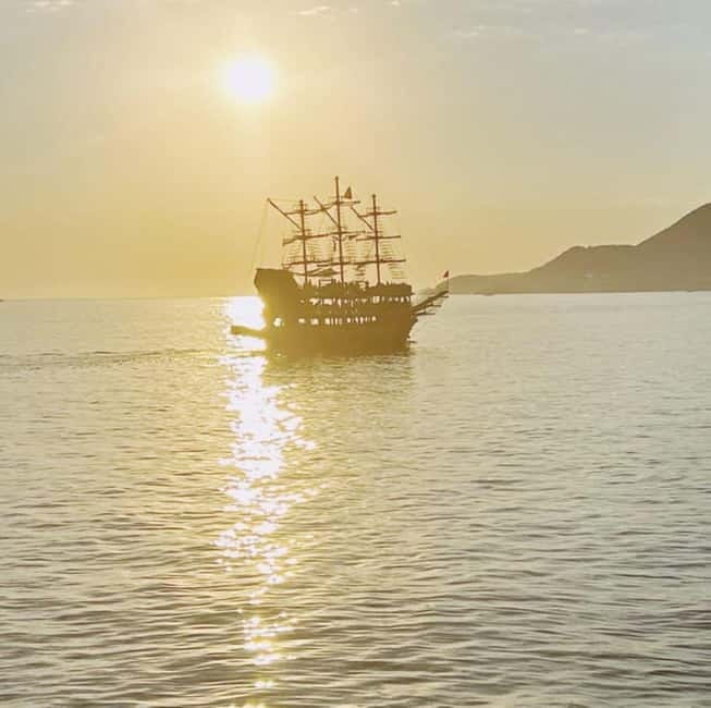 Alanya Optional Alcoholic Sunset Boat Cruise and Foam Party - The first swim near the Red Tower