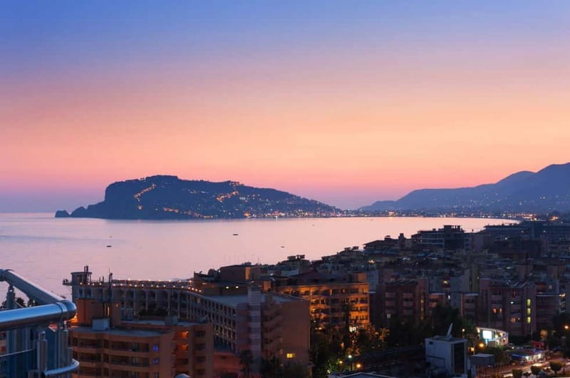 Alanya Optional Alcoholic Sunset Boat Cruise and Foam Party - Alanya Castle, caves, and Cleopatra Beach