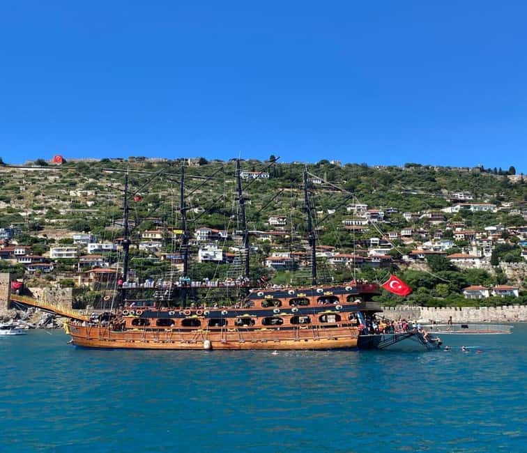 Alanya: Pirate Boat with Lunch and Unlimited Drinks - Setting sail from Alanya on the GRAND TROYS07