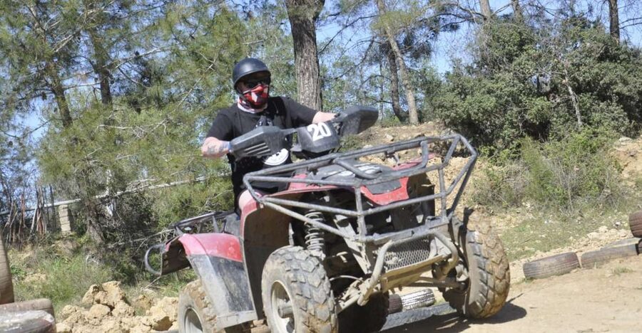 Alanya: Quad Safari Experience with Hotel Transfers - Getting comfortable on the quad before the real ride