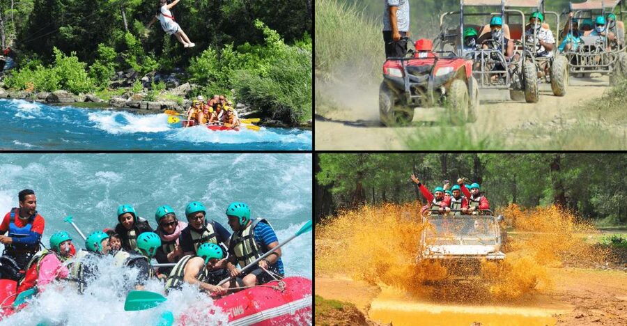 Alanya: Rafting, Zipline, Quad, Buggy, Jeep Tour with Lunch - What happens at the canyon base