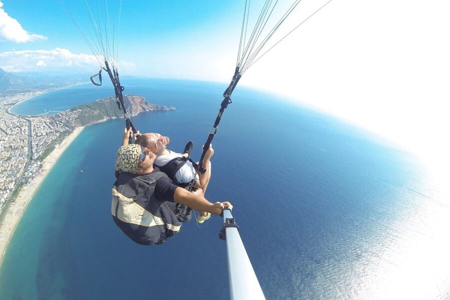Alanya: Tandem Paragliding Experience Over Cleopatra Beach - Hotel pickup and the short ride to the beach