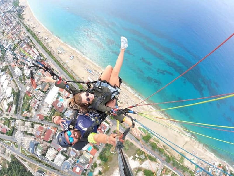 Alanya: Tandem Paragliding Experience with Video Option - From Alanya to a 585-meter launch point