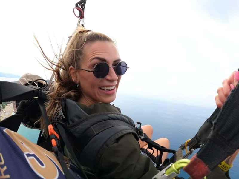 Alanya: Tandem Paragliding Experience with Video Option - Taking off above Alanya