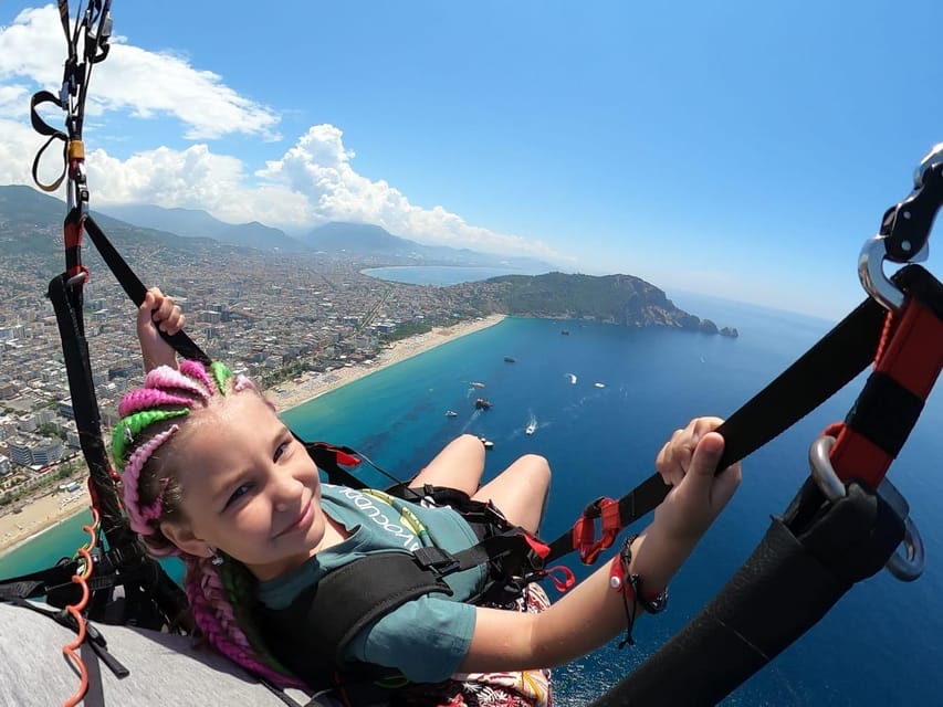 Alanya: Tandem Paragliding Flight to Cleopatra Beach - Takeoff and the first rush of air