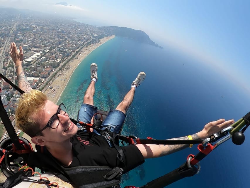 Alanya: Tandem Paragliding Flight to Cleopatra Beach - The view from 12 to 18 minutes in the air