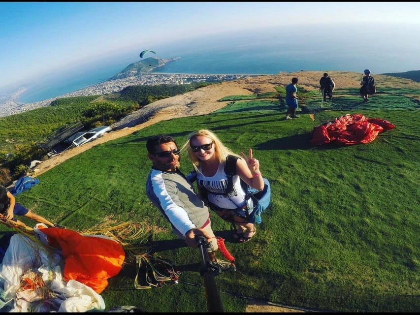 Alanya: Tandem Paragliding Flight to Cleopatra Beach - The safety briefing before takeoff