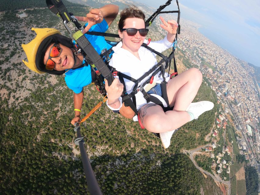 Alanya: Tandem Paragliding Over a Castle and the Sea - A white-sand finish at Cleopatra Beach