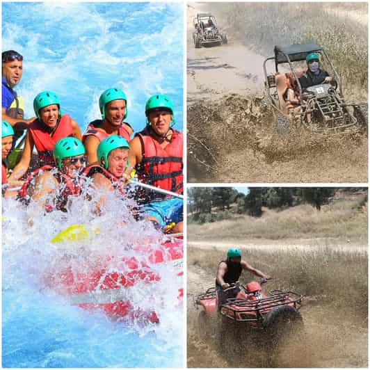 Antalya: Buggy or Quad and Rafting Tour with Lunch - Hotel pickup from seven Antalya-area bases