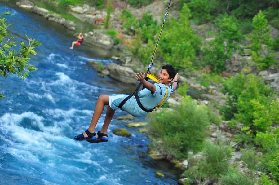Antalya: Canyoning, Rafting, Quad, Jeep & Zipline with Lunch - Lunch beside the river, with one timing warning