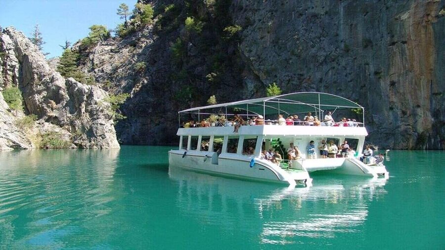 Antalya: Green Canyon Boat Trip with Lunch & Soft Drinks - Swimming in the clear canyon water