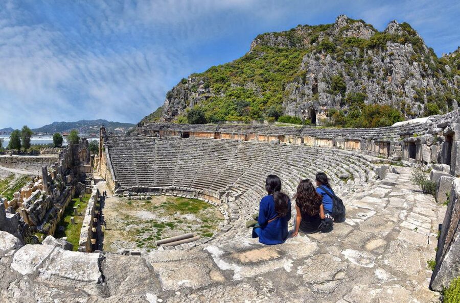 Antalya/Kemer: Kekova Sunken City, Demre & Lycia Day Tour - Myra’s rock tombs and theater
