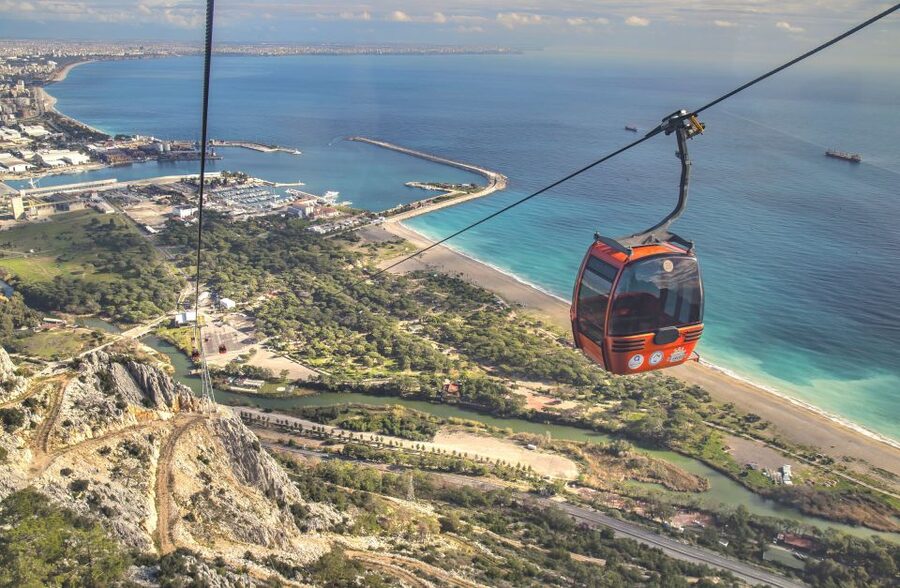 Antalya/Kemer: Old City, Waterfalls, Olympos Cable Car, Boat - Lower Duden Waterfalls and the coastal cliffs