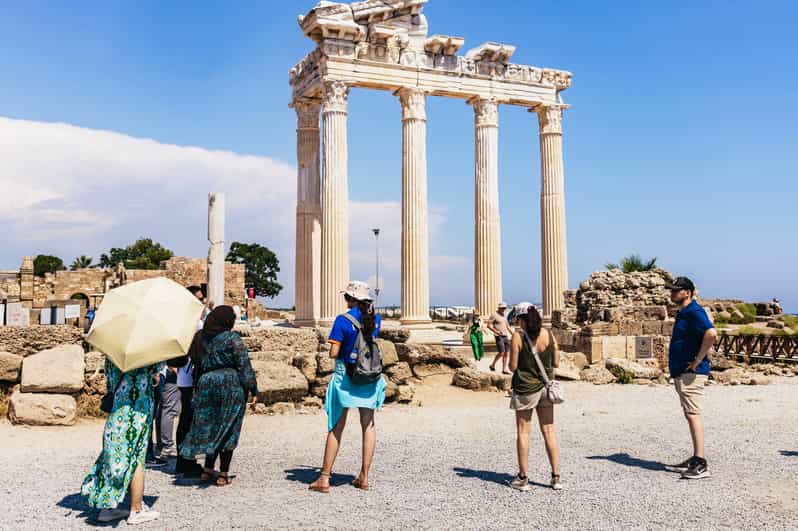 Antalya: Perge, Aspendos, City of Side, and Waterfalls Tour - The visitor center and the practical pause