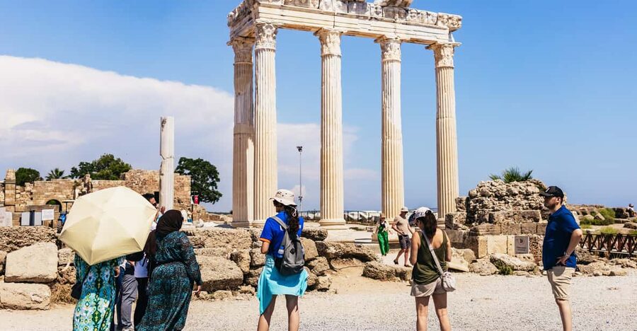 Antalya: Perge, Aspendos, City of Side, and Waterfalls Tour - Perge: a long Roman street and a full ancient city