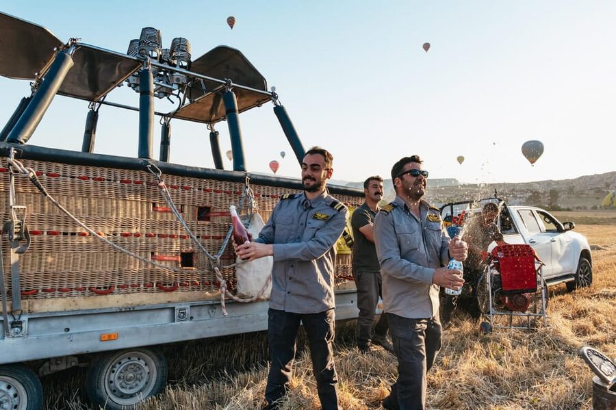 Cappadocia: Goreme Hot Air Balloon Flight at Sunrise - Snacks, burners, and the launch field
