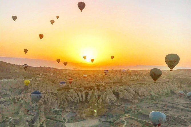 Cappadocia Hot Air Balloon Flight over Goreme - The Landing and the Small Celebration
