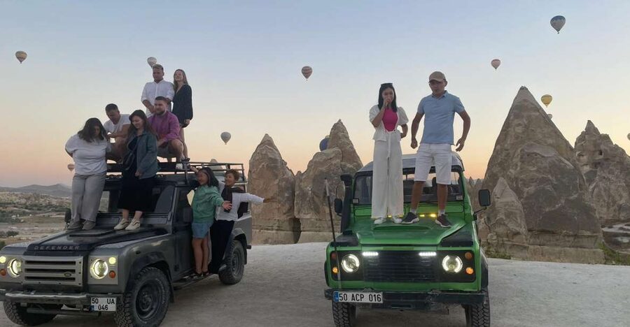 Cappadocia: Jeep Safari with Mini Underground City - Eagle Hill ends the ride with a toast