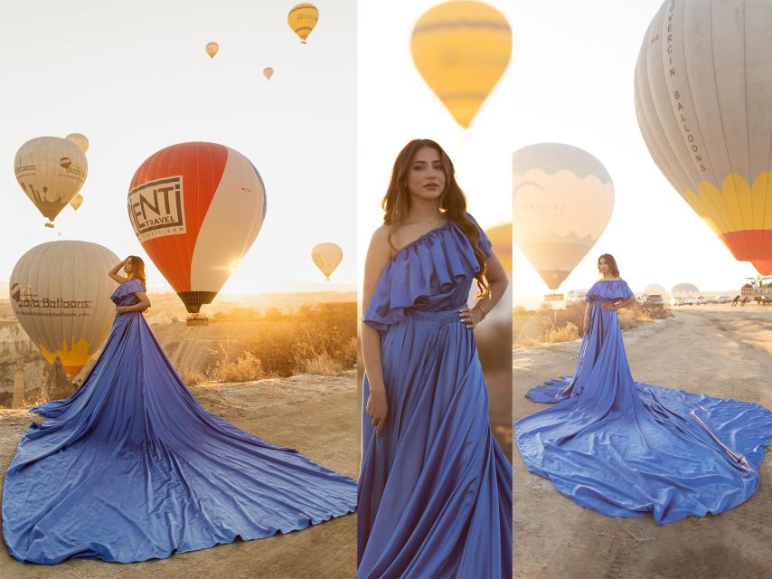 Cappadocia: Photo Shooting With Flying Dresses - Inside a cave formed in a fairy chimney