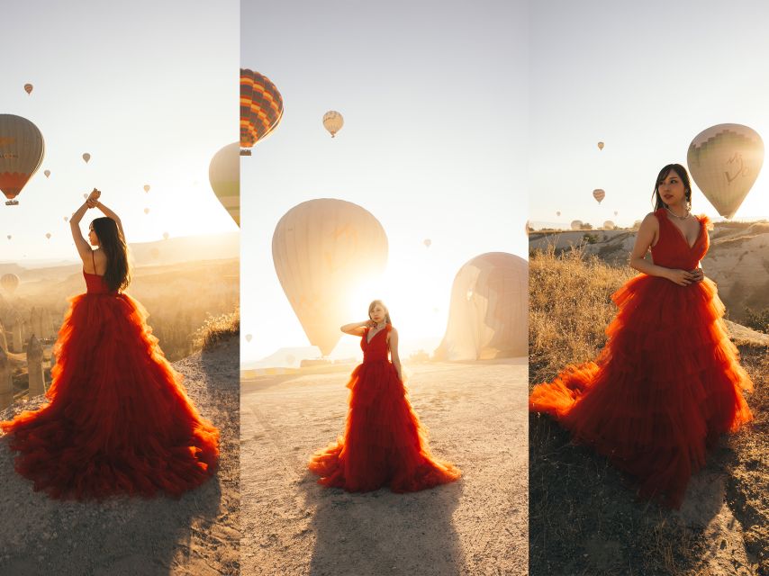 Cappadocia: Photo Shooting With Flying Dresses - The night-before dress delivery
