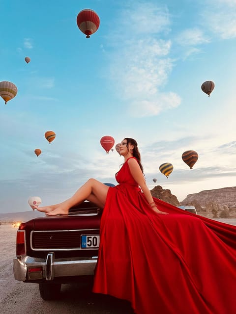 Cappadocia: Private Outdoor Photoshoot at Sunrise w/Transfer - Choosing the Flying Dress Before the Camera Comes Out