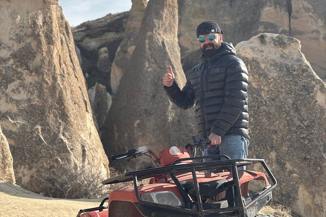 Cappadocia Quad Bike ATV Tour - Second stop: the colored rock of Rose Valley