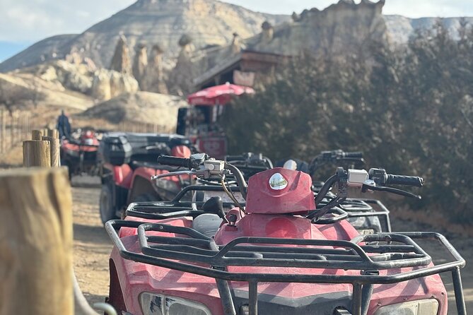 Cappadocia Quad Bike ATV Tour - First stop: the rock-cut setting around Cavusin Village