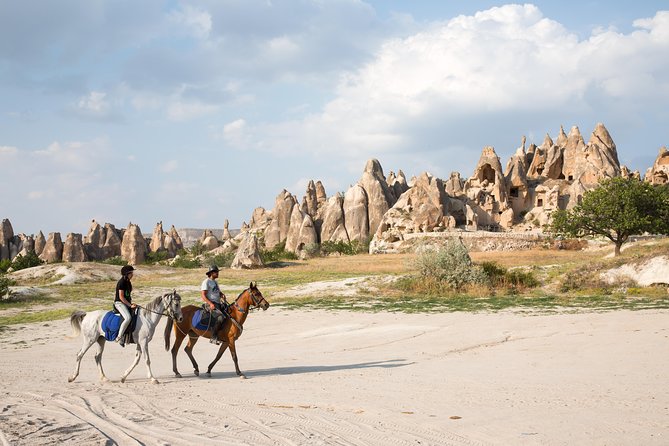 Cappadocia Sunset Horse Riding through the Valleys and Fairy Chimneys - Red Valley as the sun drops