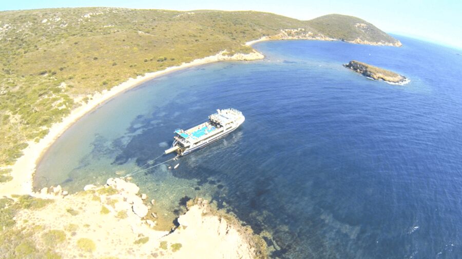 Cesme: Islands and Bays Boat Trip with BBQ Lunch - BBQ lunch on the lower deck