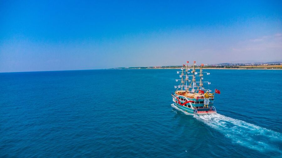 City of Side: All-Inclusive Boat Ride and Foam Party - Swimming Near the River Mouth and Sea