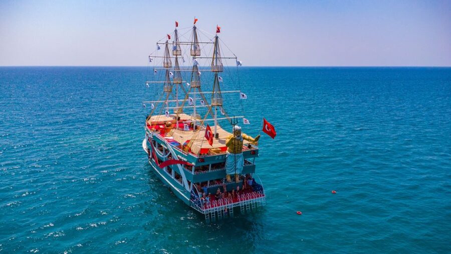 City of Side: All-Inclusive Boat Ride and Foam Party - Boarding a Three-Level Party Boat