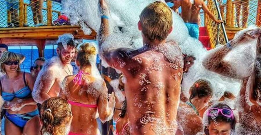 City of Side: Dolphin Island Boat Tour with BBQ & Foam Party - Key points at a glance