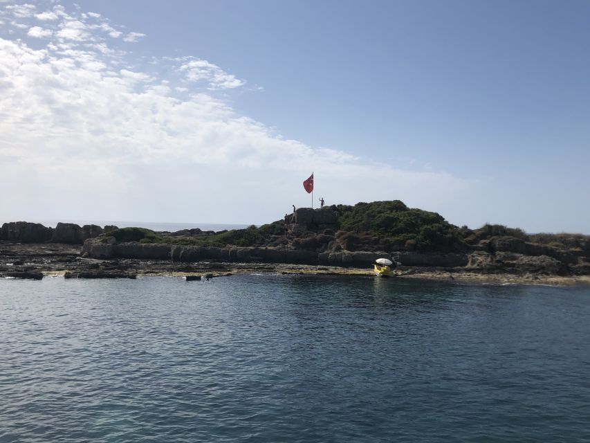 City of Side: Dolphin Island Boat Tour with BBQ & Foam Party - The Manavgat Bosphorus: river on one side, sea on the other