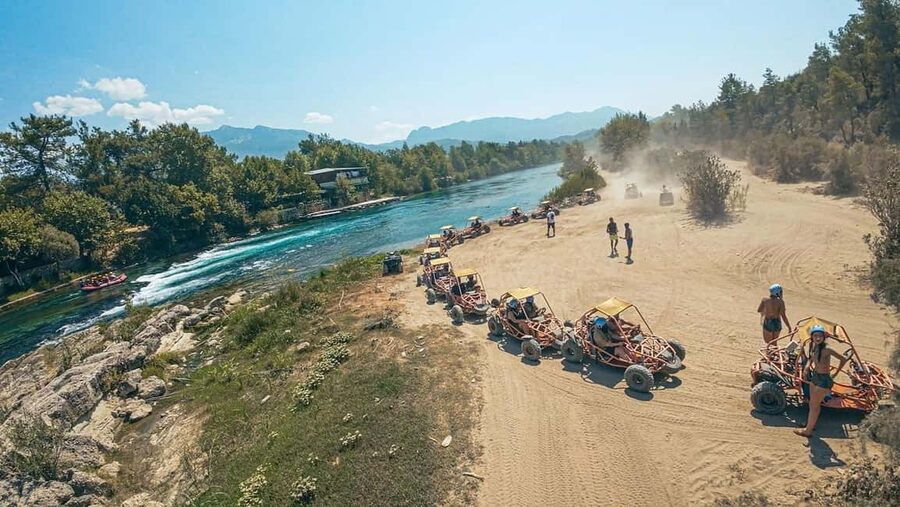 City of Side: Quad, Buggy, Rafting & Zipline Tour with Lunch - Transport, guides, and the rhythm of the day