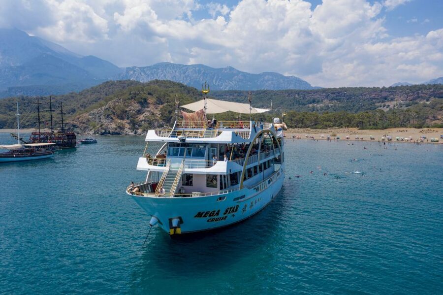From Antalya: Full-Day Boat Tour with Lunch and Foam Party - Getting to the Mega Star Boat