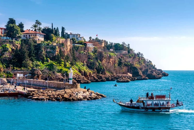 From Antalya: Half-Day Boat Tour to Düden Waterfalls - Swimming in the Mediterranean Near the Falls