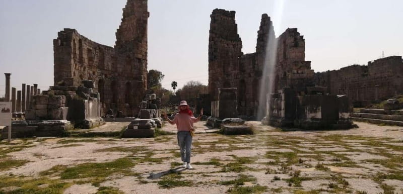 From City of Side: Perge, Aspendos & Kurşunlu Waterfall Trip - A guide can make or break these ruins