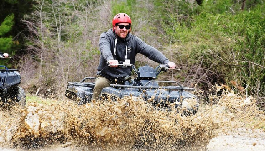 From city of Side: Taurus Mountains Quad ATV Tour - The river stop around the middle of the route