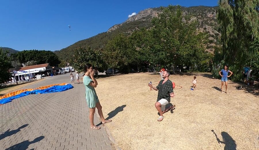 From Fethiye: Oludeniz Paragliding Trip with Transfer - Landing beside Ölüdeniz