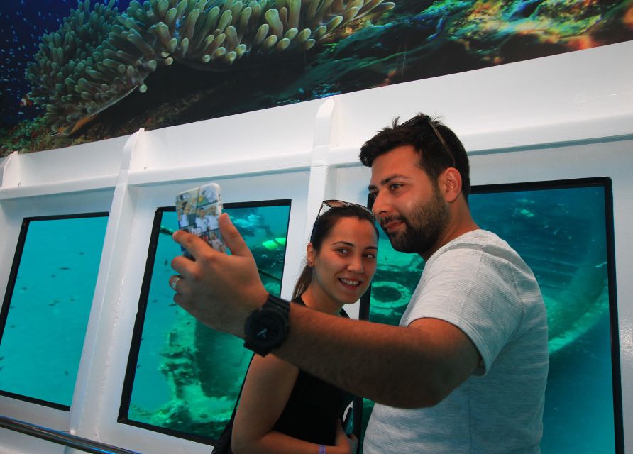 From Marmaris: Day Trip by Glass Bottom Semi Submarine - A glass-bottom boat with room to spread out