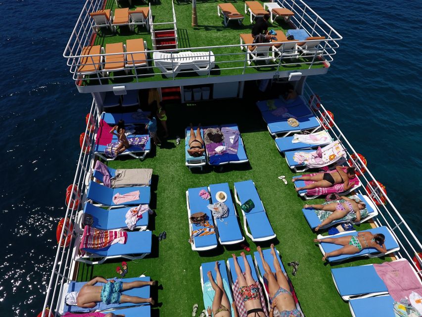 From Marmaris: Day Trip by Glass Bottom Semi Submarine - Kadirga Bay and Green Sea Bay