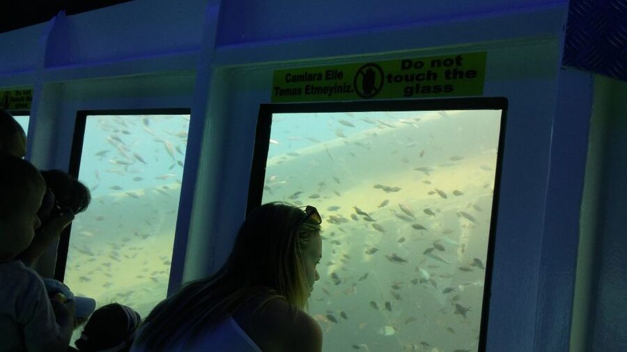 From Marmaris: Day Trip by Glass Bottom Semi Submarine - Sunbeds, shade, and three ways to spend the day