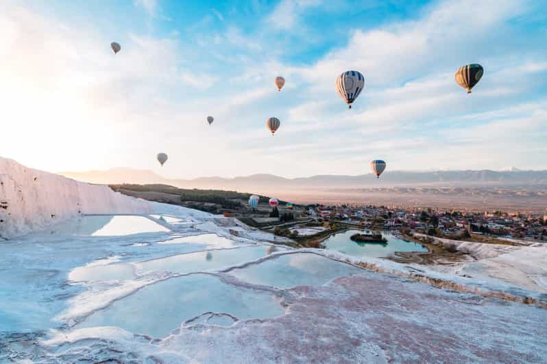 From Marmaris: Pamukkale Balloon Flight Day Trip with Lunch - Watching the balloon launch at Pamukkale