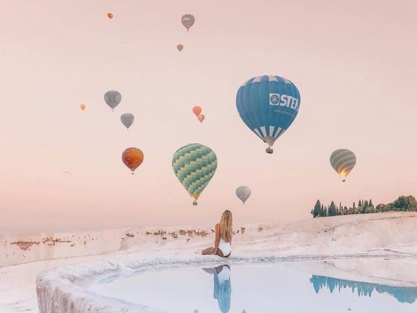 From Marmaris: Pamukkale Balloon Flight Day Trip with Lunch - Cleopatra Pool and the ruins of Hierapolis