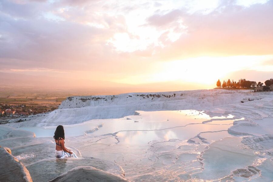 From Marmaris: Pamukkale Evening Tour with Transfer & Dinner - The three-hour road from Marmaris
