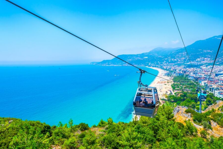 From Side: Alanya Tour with Lunch, Boat Trip, and Cable Car - Red Tower and Alanya harbor