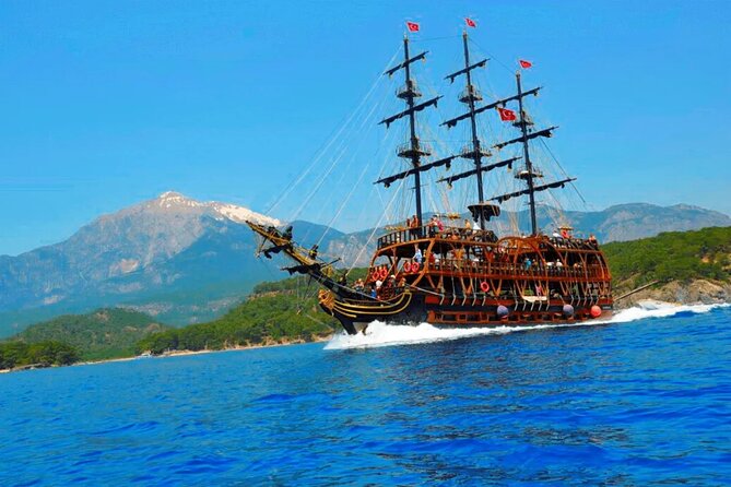 GONSTER : Luxury Pirate Boat Trip Lunch & Soft Drinks & Transfer - Phaselis Bay offers the longest early swim